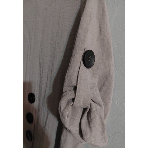 Mooonlight Tops Blouse Women L,Rayon And Nilon, Pocker, 3/4 Sleeve, 20 Inch Of - Picture 8 of 8